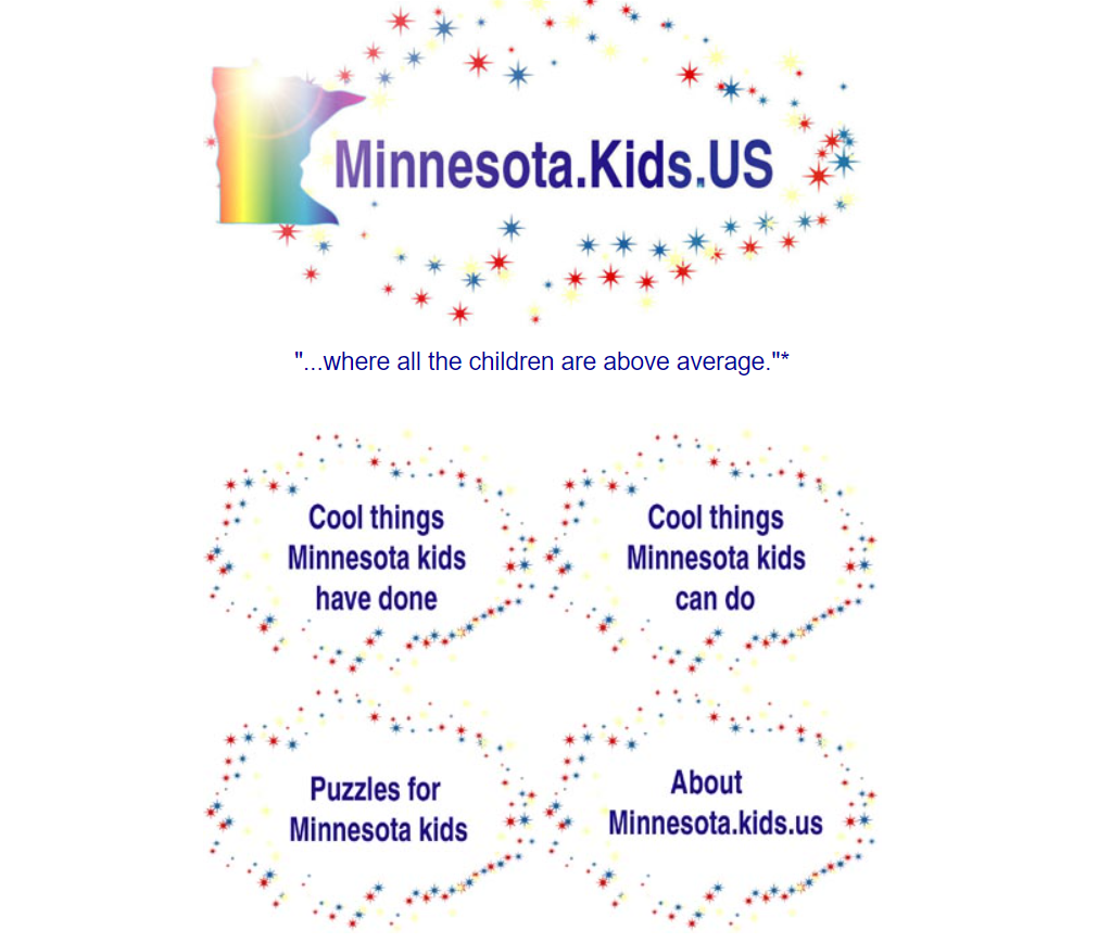 screenshot of minnesosta.kids.us