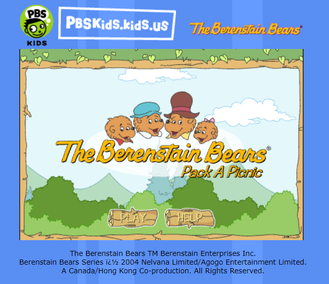 screenshot of pbskids.kids.us